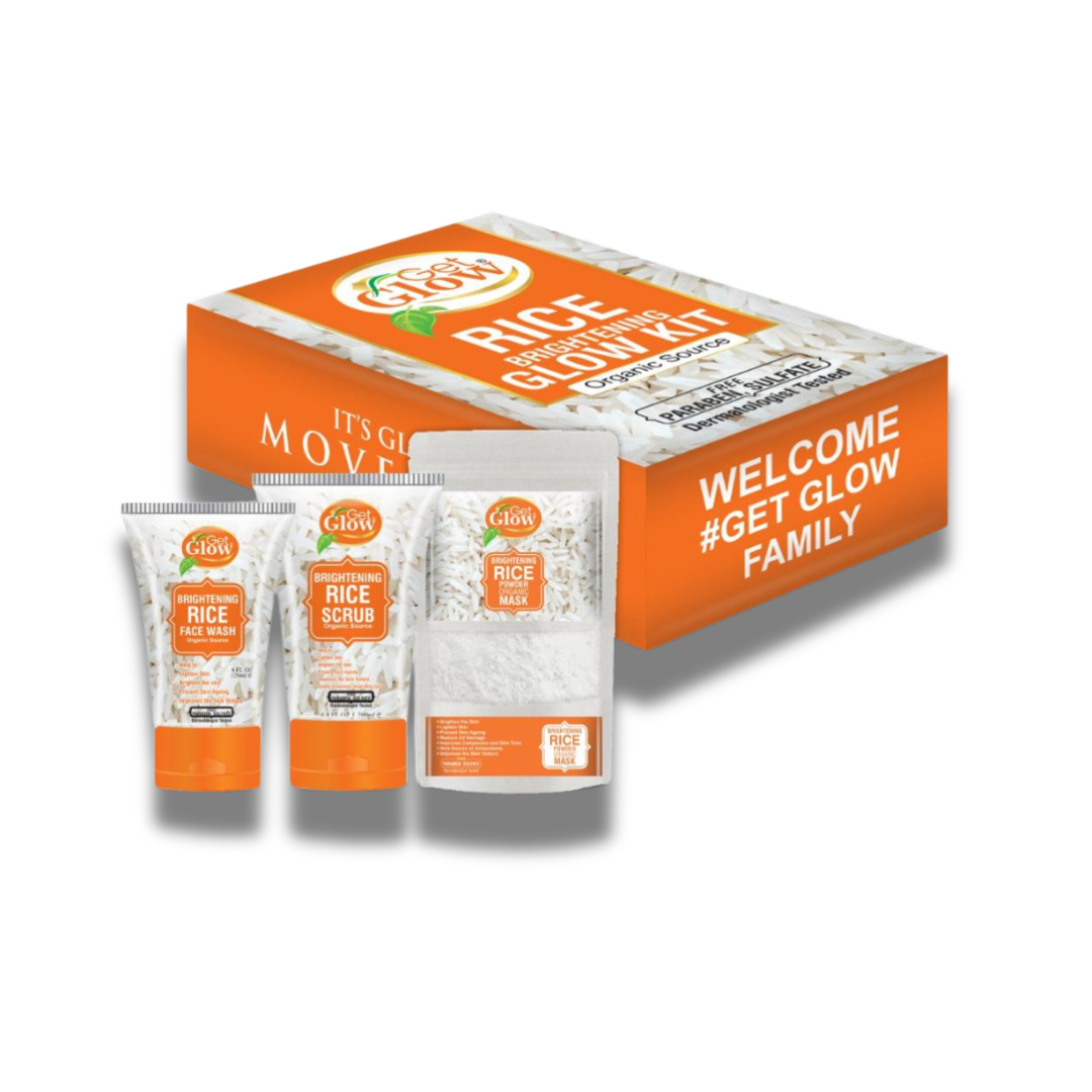 All in one Get Glow Rice Mask Kit